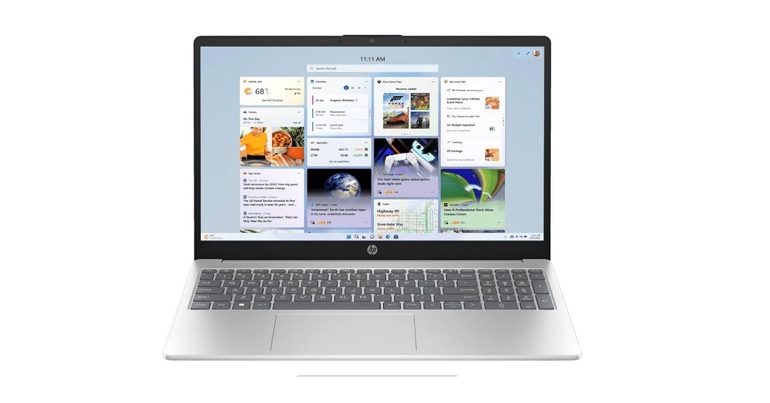 HP Laptop 15 Intel Core i3 13th Gen (8GB|512 GB SSD)/Window 11 Home 15-FD0533TU Laptop (15.6 inch,Natural Silver,1.59 kg, with MS Office