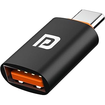 Ambrane USB Type C Female to USB Male OTG Adapter with 5 Gbps High-Speed Data Transfer, Compatible with Laptops, Tablets, Smartphone, Chargers and More Devices (AOTG-A1, Grey)
