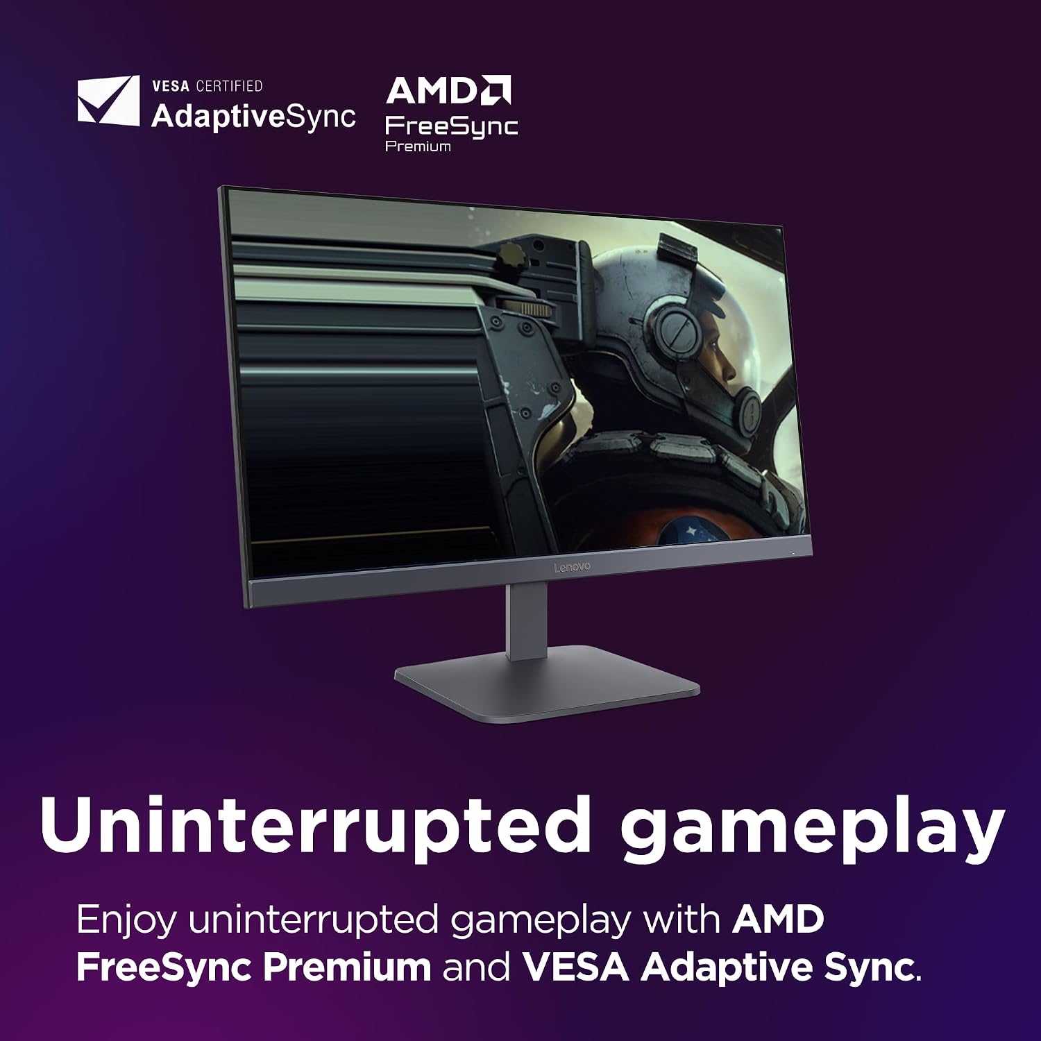 Lenovo LOQ 24-10 | 23.8" (60.45cm) FHD (1920x1080) IPS 200Hz Gaming Monitor | 0.5ms, HDR10 Compliance, AMD FreeSync, 99% sRGB, 2xHDMI 2.1 TMDS, 1xDP 1.4| Tilt | Lunar Grey | 68F1GACBIN